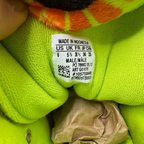 Size 6 Adidas‎ Jeremy Scott Teddy Bear Mens Green Athletic Sneakers G61076 - Picture 9 of 10